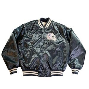 Vintage‎ Chalk Line Dallas Cowboys Jacket Mens XL Navy Blue Satin Varsity Team